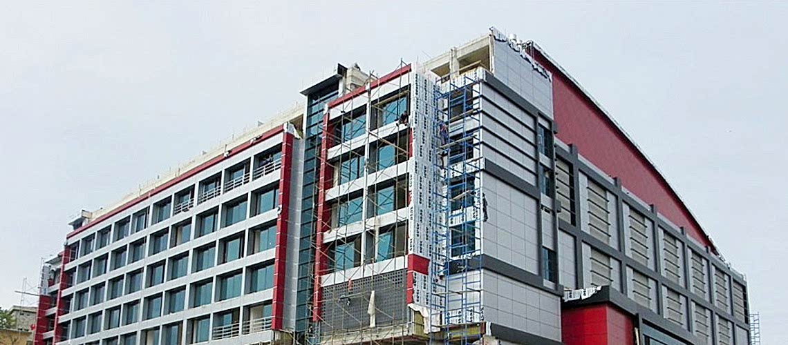 burhan felek spor salonu cephe kaplama